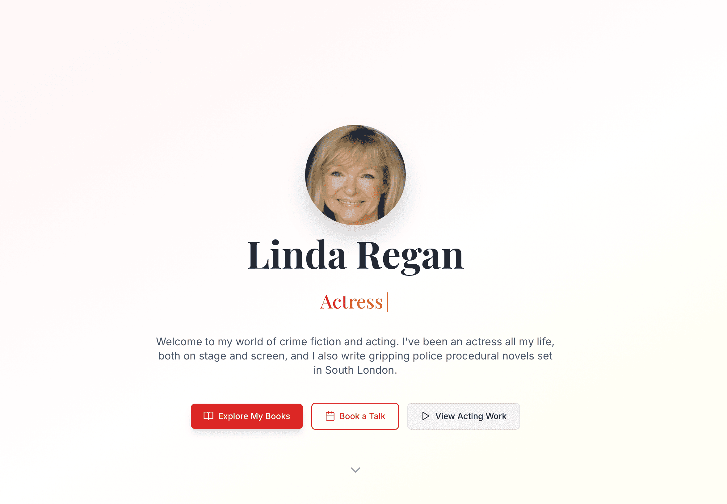 Linda Regan website screenshot